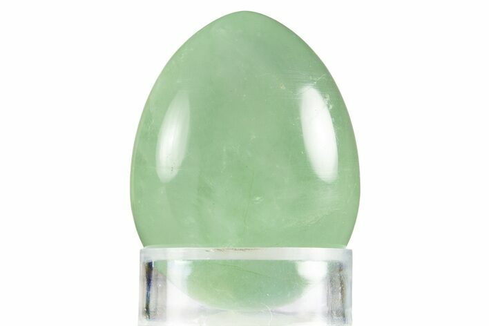 Polished Green Fluorite Egg - Fluorescent! #331762